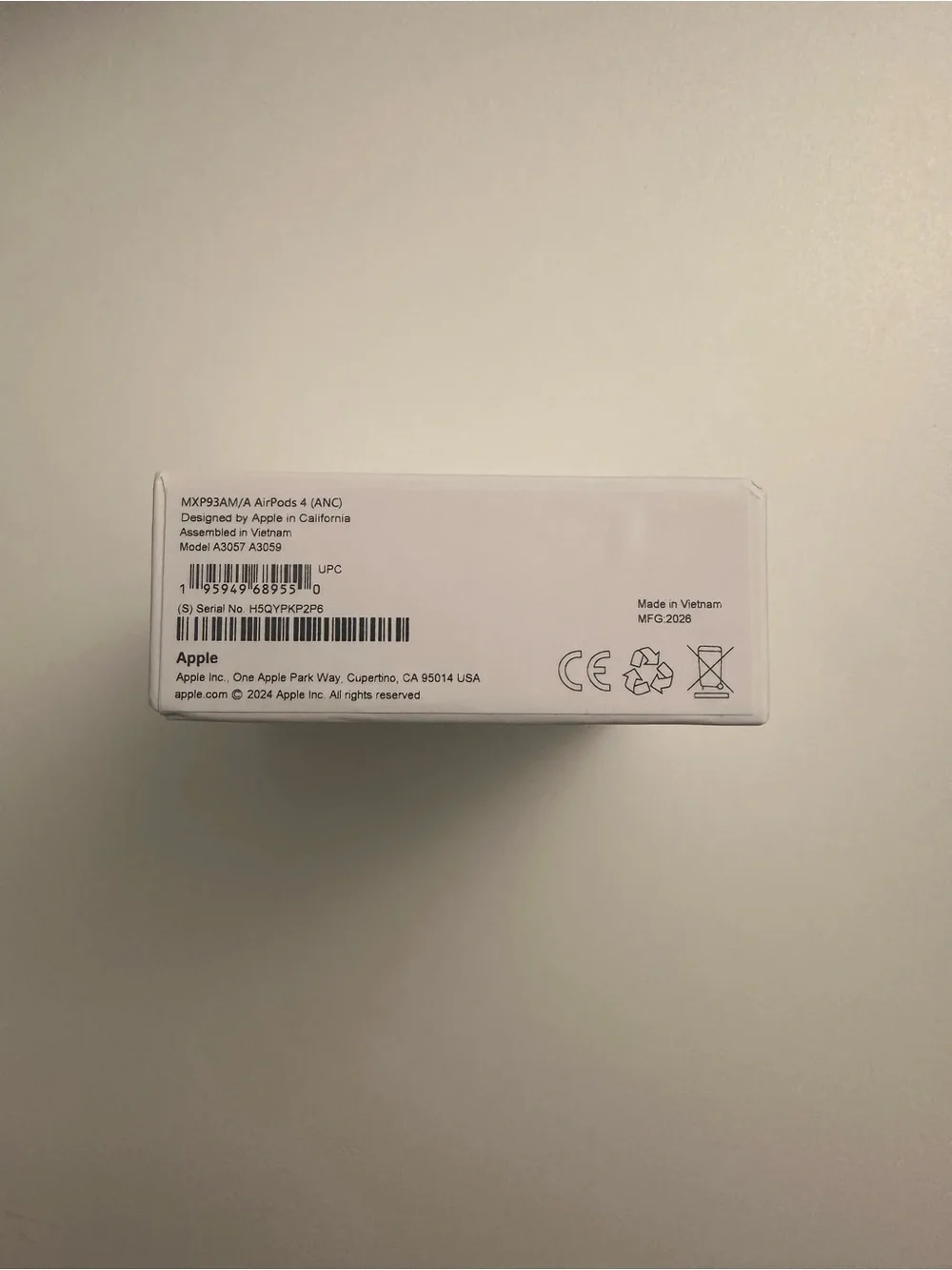 Apple AirPods 4th Gen (Active Noise Cancellation)